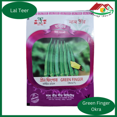 Siraj Tech Hybrid Green Finger Okra seeds image