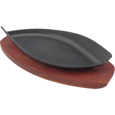 Sizzling Dish with Wooden Stand image