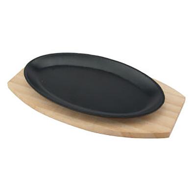 IHW Sizzling Dish with Wooden Stand - 4199 image