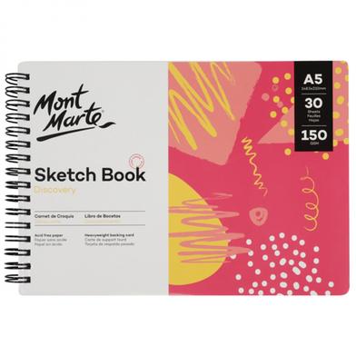 Sketch Book By Mont Marte Discovery A5 -30 Sheets 150gsm image