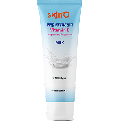 Skin'O Vitamin E Brightening Facewash (Milk) 110 ml image