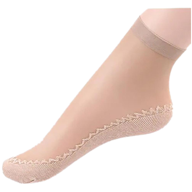 Skin Colour Ladies Leg Sock- Long image