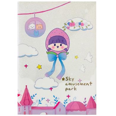 Sky Amusement Park Design Glitter Cover Notebook image