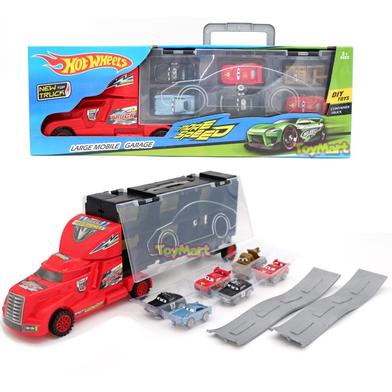 Slide Truck With Racing Car Pixar Cars Toy Children PLAY-SC90 image