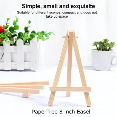 Small Mini Wooden Easel Stand Desktop Wedding Photo Display Name Card Holder image