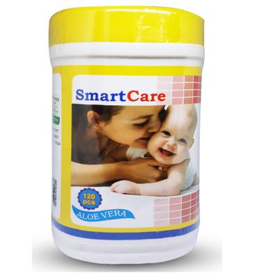 SmartCare Wet Wipes with Tube - 120 Pcs image