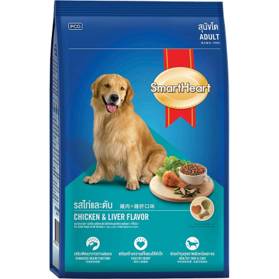 SmartHeart Adult Dry Dog Food Chicken and liver Flavor 3 kg image