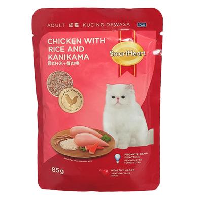 SmartHeart Cat Pouch Chicken with Rice And Kanikama image