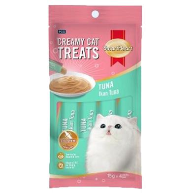 SmartHeart Lickable Cat Treat Tuna Flavour 4 x 15g image