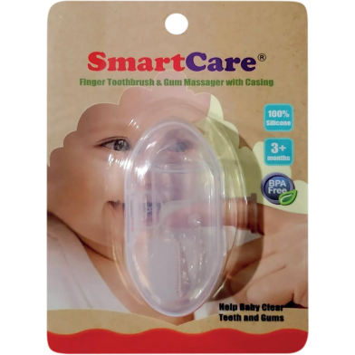 Smart Care Silicon Baby Finger Toothbrush 3 Months And Older image