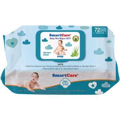 Smartcare Wet Wipes With Flip Top - 1×72pcs image