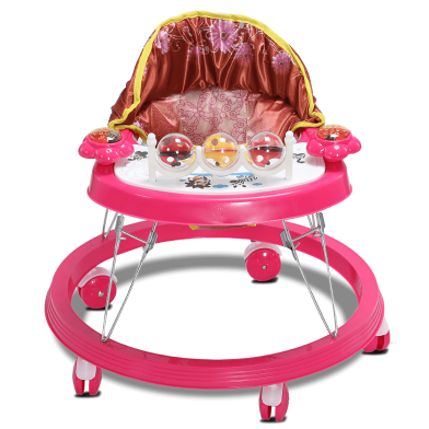 Smile Baby Walker With Music, Toddler Walking Assistant For New Born Baby (walker_melody_881324_p) Pink image