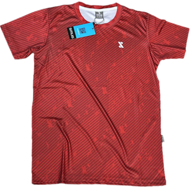 Smug PPremium Sports Active Wear T-shirt (4 part sublimation print)- Maroon image