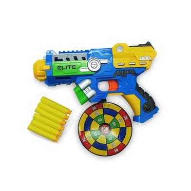 Soft Bullet BLASTER FIELD ARMS FIGHTER Fires Foam Shooter Toy Nub Gun (nub_gun_498a_yellowblue) image