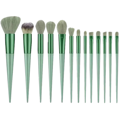 Soft Fluffy Makeup Tools Brushes Set With Bag 13 Pcs image