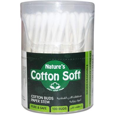 Soft N Soft 100 percent Pure Cotton Buds Plastic Jar 100 pcs (UAE) - 139701876 image