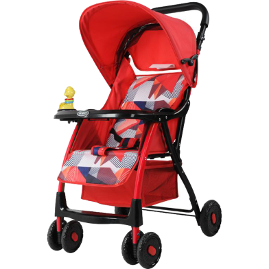 Soft mesh support Baby Stroller 722c Pram Red Non Brand Rokomari