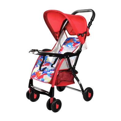 Soft mesh support Baby Stroller 722c Pram - Red image