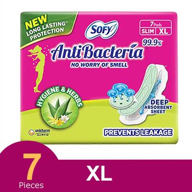 Sofy Anti-Bacteria Extra Long (XL) Slim Sanitary Napkin (290mm) - 7 Pads image
