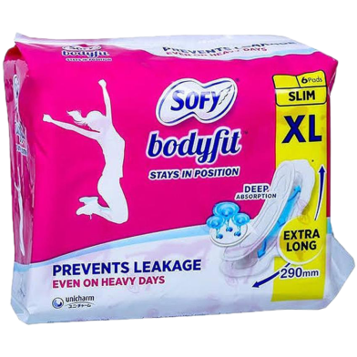 Sofy BODYFIT Extra Long (XL) Sanitary Napkin (290mm) - 6 Pads image