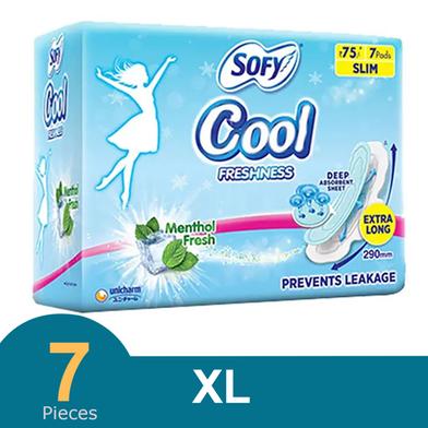 Sofy COOL Freshness Extra Long (XL) Slim Sanitary Napkin (290mm) - 7 Pads image