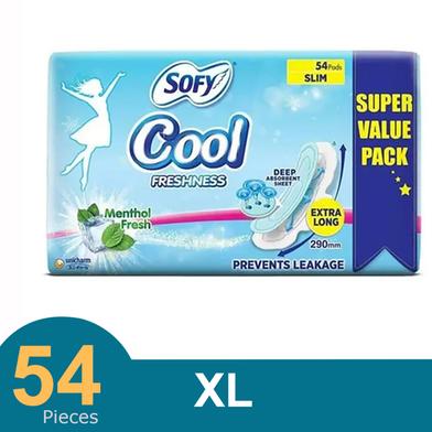 Sofy COOL Freshness Extra Long (XL) Slim Sanitary Napkin (290mm) - 54Pads image