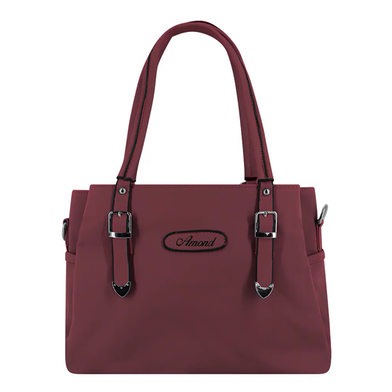 Solid Color Tote Handbag With 3 Chambers image