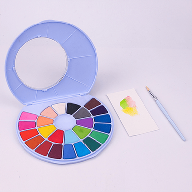 Solid Watercolor Painting Set 24color (Blue) image