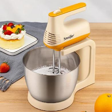 Sonifer Stand Mixer SF-7029 (150W, 3.5L) Stainless Steel Bowl 5 Speeds Automatic Electric Mixer image