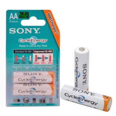 Sony 1.2V AA Rechargeable Battery 4600mAh Pair image