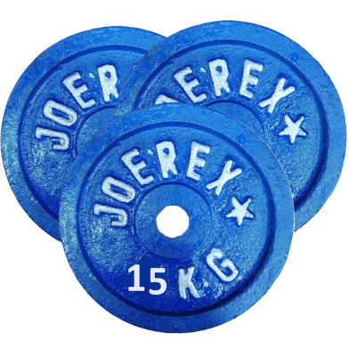 Sports And Fitness 15kg Weight Plate 3 Pcs image