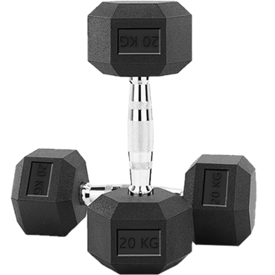 Sports And Fitness 20kg Hex Dumbbell 2 pcs image