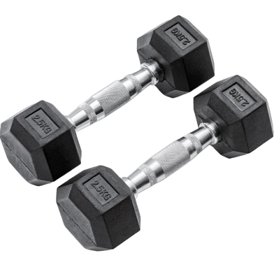 Sports And Fitness 2.5kg Hex Dumbbell 2pcs image