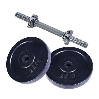 Sports House Combo Pack Of Two Pieces Dumbbell Set With Stick - 5kg image