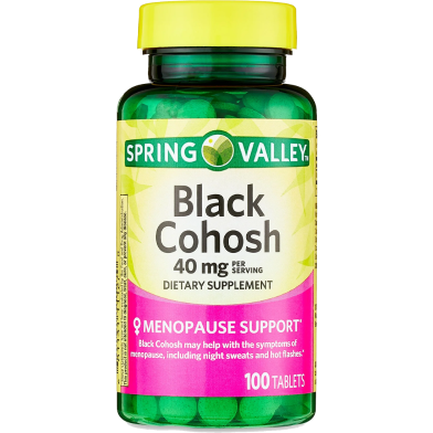 Spring Valley Black Cohosh 40mg 100 Tablets image