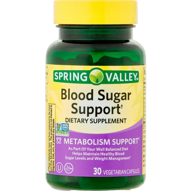 Spring Valley Blood Sugar Support Dietary Supplement 30 Capsules image