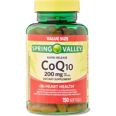 Spring Valley CoQ10 200 mg 150 Rapid Release Softgels image