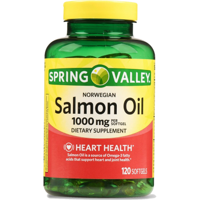 Spring Valley Norwegian Salmon Dietary Supplement 1000 mg 120 Softgels image