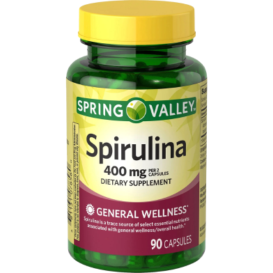 Spring Valley Spirulina 400mg 90 Capsules image