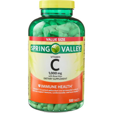 Spring Valley Vitamin C 1000mg Timed Release 500 Tablets image