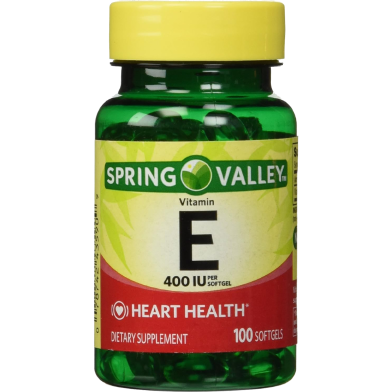 Spring Valley Vitamin E Supplement 400IU 100 Softgel image