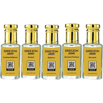 Sreezon Arabian Combo Attar (5 Pcs Combo) - 3 ml image