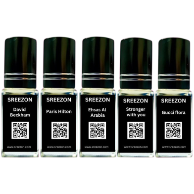 Sreezon Exclusive Collection Attar (5 Pcs Combo) - 3.5 ml image