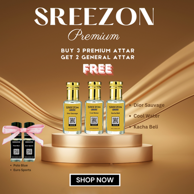 Sreezon Gold Package Attar (3 Pcs Combo) - 3.5 ml image