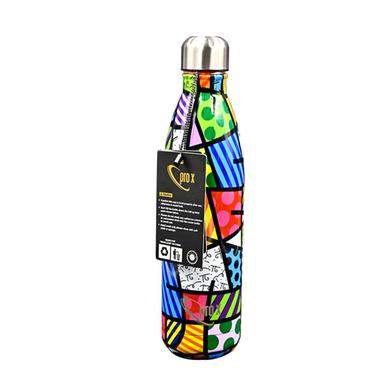 Stailness Steel WB-1664 Thermos Water Bottle -750ml Check Red Blue image