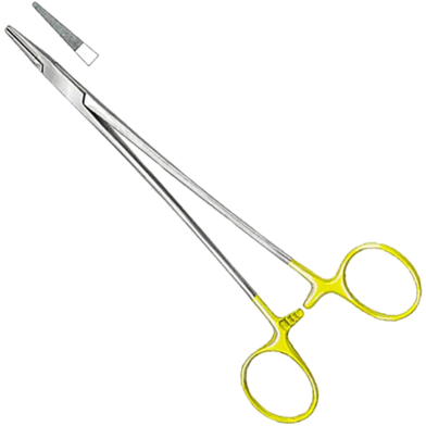 Stainless Steel Debakey Needle Holders with Tungsten Carbide Jaws- 26 cm image