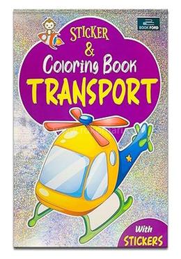 Sticker and Coloring Book - Transport