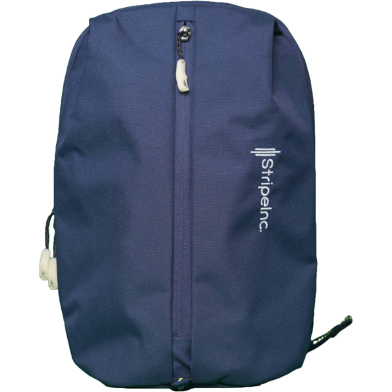 Stripelnc Exclusive Travel Backpack - Solid Navy Blue image