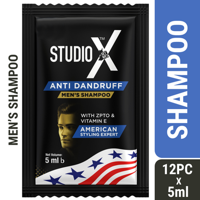 Studio X Anti Dandruff Shampoo for Men (5ml X 12 pcs) image