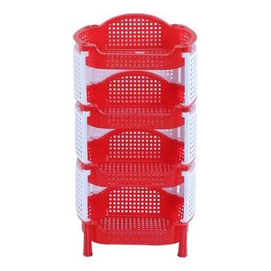 Style Fence Rack 4 Step (Big) - Red And White image